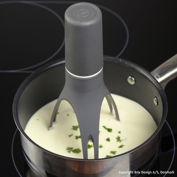 Uutensil Stirr - The Unique Automatic Pan Stirrer - Longer Nylon Legs, Grey