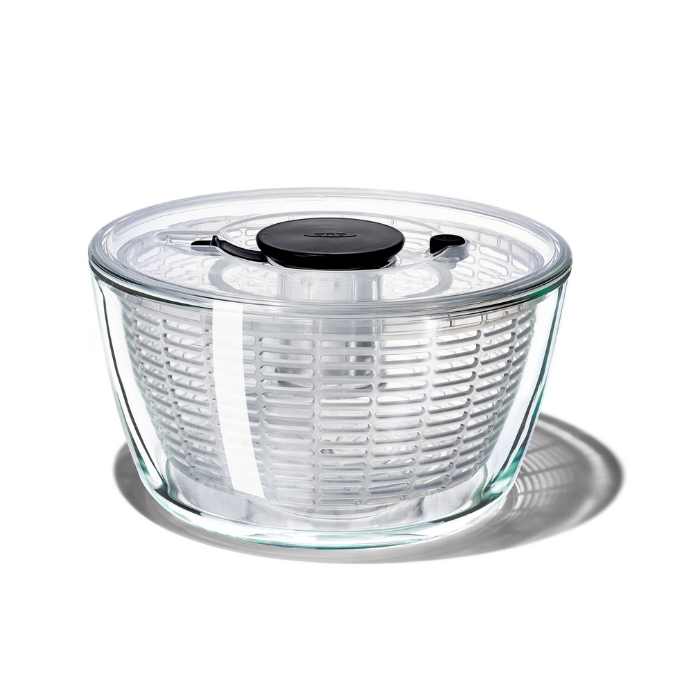 OXO Salad Spinner Non Slip Base Colander Dry Salad Greens or Herbs Good  Grips